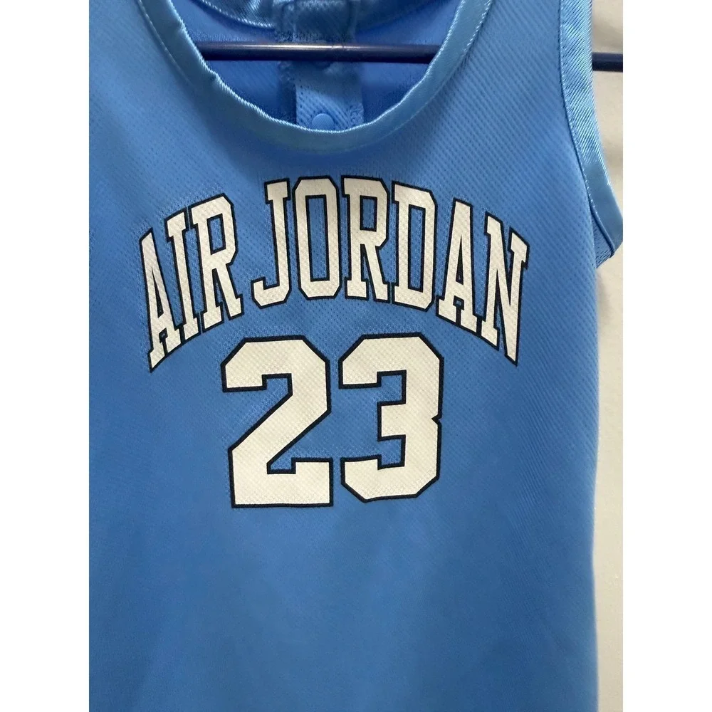 Jordan Baby Boys University Blue Air Jordan 23 Mesh Basketball Romper 12M